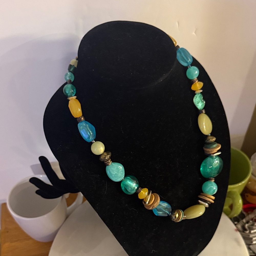 Ruby Rd. Turquoise and Amber Beaded Necklace - Picture 15 of 17